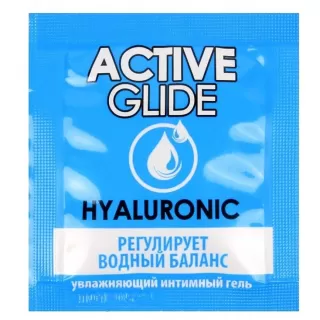 Лубрикант на водной основе Active Glide с гиалуроновой кислотой - 3 гр  