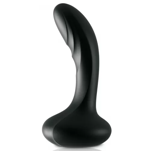 Черный массажер простаты Ultimate Silicone P-Spot Massager - 13,9 см черный 