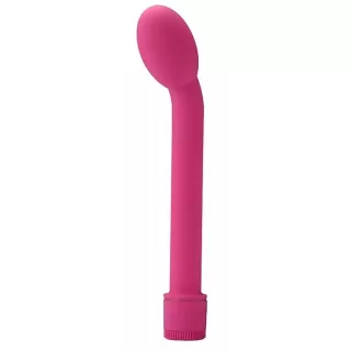 Ярко-розовый вибромассажер G-SPOT VIBRATOR - 21 см ярко-розовый 