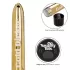 Золотистый классический вибратор Naughty Bits Gold Dicker Personal Vibrator - 19 см золотистый 