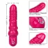 Розовый вибратор-реалистик с блестками Naughty Bits Lady Boner Bendable Personal Vibrator - 20 см розовый 