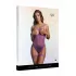 Боди с открытыми чашками и гартерами Open-cup Strappy Teddy фиолетовый S-M-L