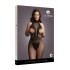 Кэтсьюит с доступом High Neck Fishnet And Lace Bodystocking черный XL-XXL-XXXL