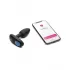 Черный интерактивный вибратор OhMiBod Lumen for Kiiroo с подсветкой - 10,2 см черный 