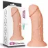 Телесный фаллоимитатор-гигант 9.5 Realistic Curved Dildo - 24 см телесный 