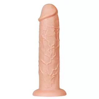 Телесный фаллоимитатор-гигант 11 Realistic Long Dildo - 28 см телесный 