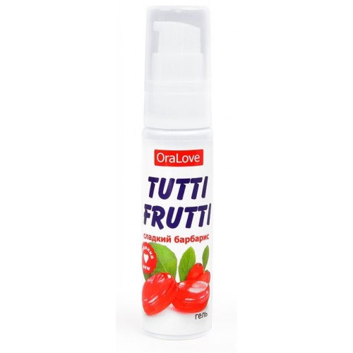 Гель-смазка Tutti-frutti со вкусом барбариса - 30 гр  
