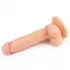 Телесный фаллоимитатор 8  The Ultra Soft Dude - 20 см телесный 