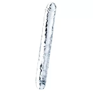 Прозрачный двусторонний фаллоимитатор Flawless Clear Double Dildo - 30 см прозрачный 