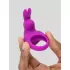 Фиолетовое эрекционное виброкольцо Happy Rabbit Cock Ring Kit фиолетовый 