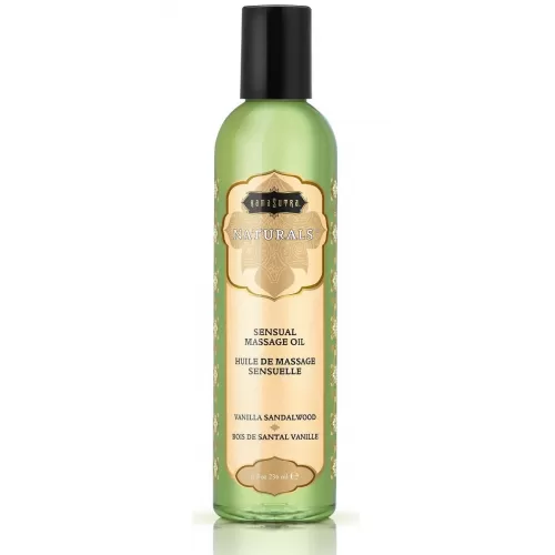 Массажное масло Naturals Vanilla Sandalwood с ароматом ванили и сандала - 236 мл  