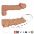 Телесная насадка с шипами и открытой головкой Nude Sleeve M - 12 см телесный 