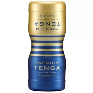 Мастурбатор TENGA Premium Dual Sensation Cup синий 