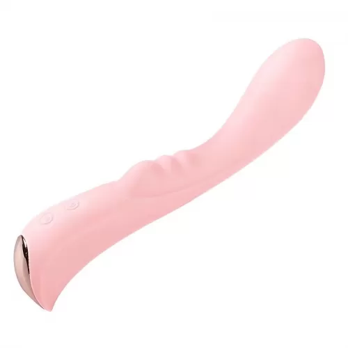 Нежно-розовый вибромассажер 6  Silicone G-Spot Fun - 19,1 см нежно-розовый 