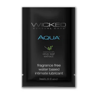 Легкий лубрикант на водной основе с алое Wicked Aqua - 3 мл  