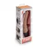 Кофейный анальный вибратор 7  Slim Anal Realistic Vibrator - 20 см кофейный 