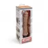 Кофейный вибратор-реалистик 8  Girthy Realistic Vibrator - 24,5 см кофейный 