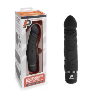 Черный вибратор-реалистик 6.5  Girthy Realistic Vibrator - 19 см черный 