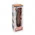 Коричневый вибратор-реалистик 6.5  Girthy Realistic Vibrator - 19 см коричневый 