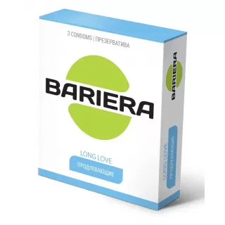 Продлевающие презервативы Bariera Long Love - 3 шт  