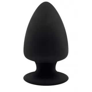 Черная анальная втулка Premium Silicone Plug XS - 8 см черный 