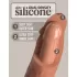 Кофейный фаллоимитатор 6  Silicone Dual Density Cock - 17 см кофейный 