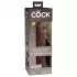 Коричневый фаллоимитатор 8  Silicone Dual Density Cock - 22,8 см коричневый 