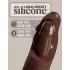 Коричневый фаллоимитатор 8  Silicone Dual Density Cock - 22,8 см коричневый 