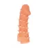 Телесная закрытая насадка с пупырышками Cock Sleeve 005 Size M - 15,6 см телесный 