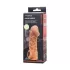 Телесная закрытая насадка с венками Cock Sleeve 006 Size L - 17,6 см телесный 