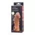 Телесная закрытая насадка с шишечками Cock Sleeve 008 Size M - 15,6 см телесный 