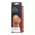Телесная закрытая насадка с пучками шишечек Cock Sleeve 009 Size M - 15,6 см телесный 