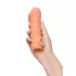 Телесная закрытая насадка с пучками шишечек Cock Sleeve 009 Size M - 15,6 см телесный 
