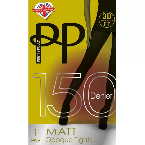 Теплые матовые колготки Premium Opaques черный S-M