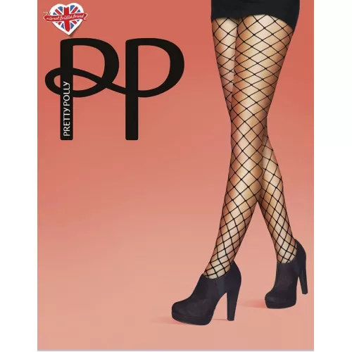 Колготки в крупную сетку Premium Fashion черный S-M-L