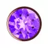 Пробка цвета розового золота с фиолетовым кристаллом Diamond Amethyst Shine S - 7,2 см фиолетовый 