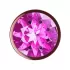 Пробка цвета розового золота с лиловым кристаллом Diamond Quartz Shine L - 8,3 см лиловый 