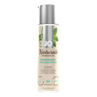 Массажное масло с ароматом перечной мяты и эвкалипта JO Naturals Peppermint & Eucalyptus - 120 мл  