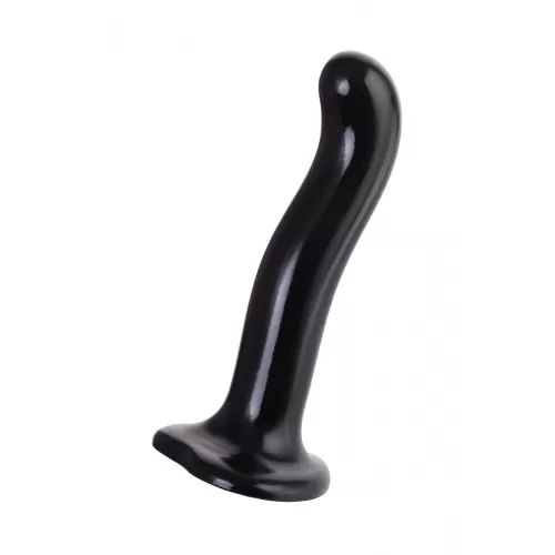 Черный стимулятор для пар P&G-Spot Dildo Size M - 18 см черный 