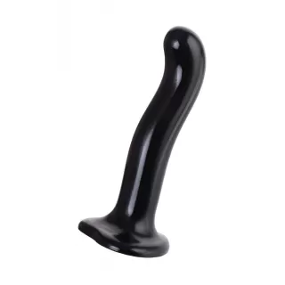 Черный стимулятор для пар P&G-Spot Dildo Size L - 19 см черный 