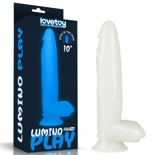 Прозрачный, светящийся в темноте фаллоимитатор Lumino Play Dildo - 26 см прозрачный 