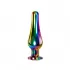 Радужная металлическая пробка Rainbow Metal Plug Medium - 11,1 см разноцветный 