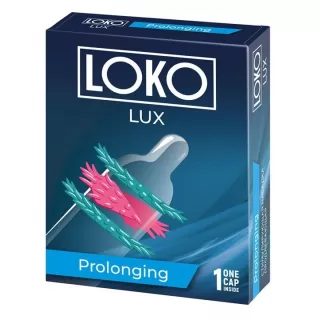 Стимулирующая насадка на пенис LOKO LUX с продлевающим эффектом  