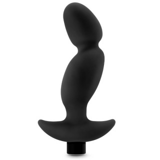 Черный анальный вибратор Silicone Vibrating Prostate Massager 04 - 16,5 см черный 