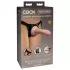 Страпон с телесной насадкой на присоске Beginner s Silicone Body Dock Kit - 14 см телесный с черным 