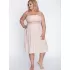 Ночная сорочка plus size из эластичной микрофибры кремовый 5X