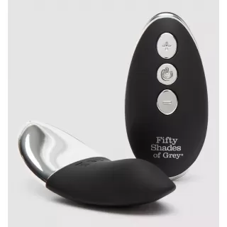 Клиторальный стимулятор с пультом ДУ Relentless Vibrations Remote Knicker Vibrator черный с серебристым 