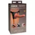 Страпон-система Comfy Silicone Body Dock Kit - 21 см карамель (темно-бежевый 
