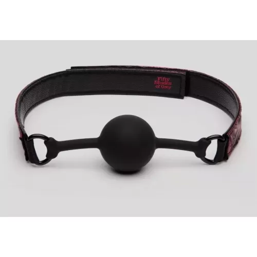 Кляп-шар на двусторонних ремешках Reversible Silicone Ball Gag красный с черным 
