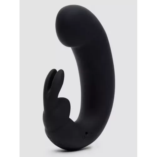 Черный мини-вибратор  кролик  Sensation Rechargeable G-Spot Rabbit Vibrator - 11,4 см черный 